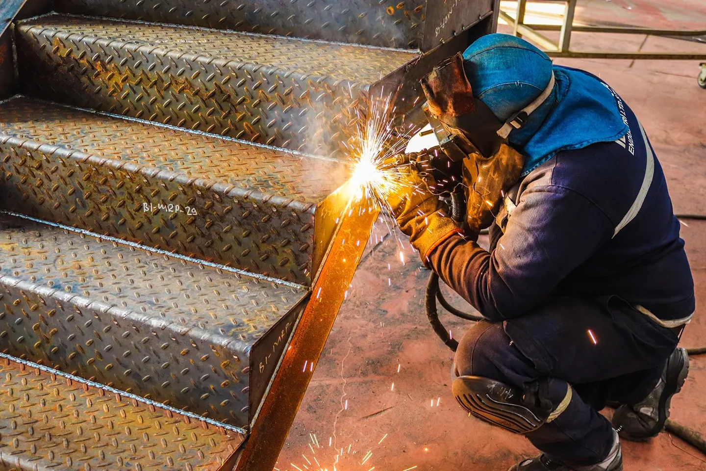 Steel fabrication work